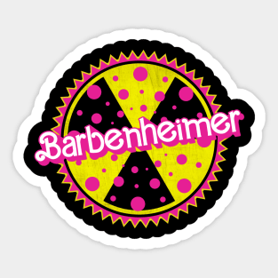 Barbenheimer Going Nuclear Dots Sticker